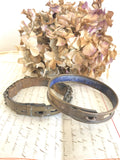 Two Victorian brass terrier/dog collars