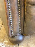 Vintage French leather Club Chair