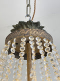 Antique waterfall chandelier with empire top