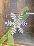 Sparkly glass snowflake