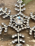 Sparkly glass snowflake