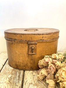 Victorian toleware hat box