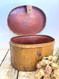 Victorian toleware hat box