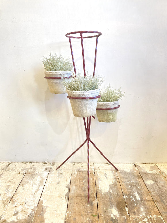 Vintage French plant stand - Red