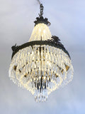 Antique multi-ring chandelier