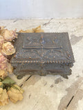 Ornate Italian brass casket