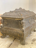 Ornate Italian brass casket