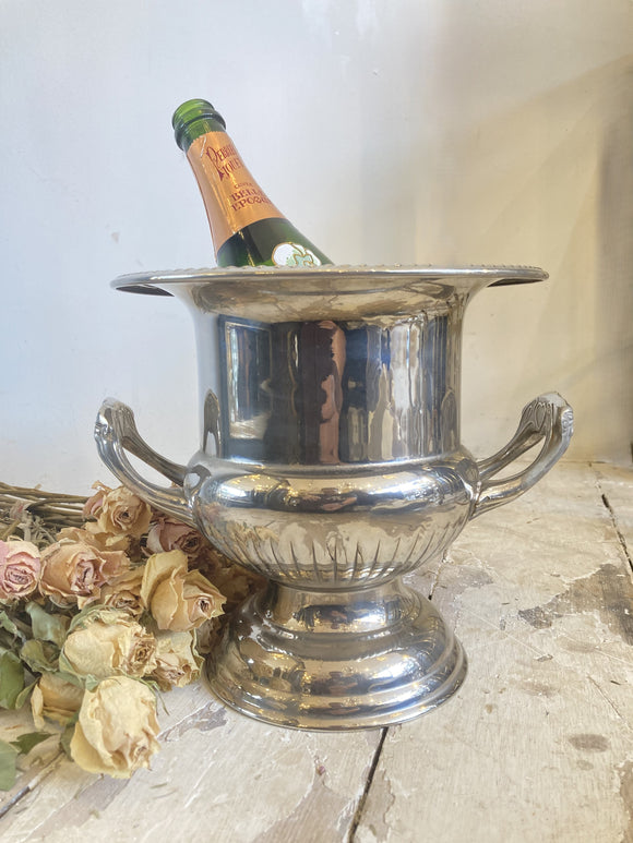 Vintage silver plated champagne bucket