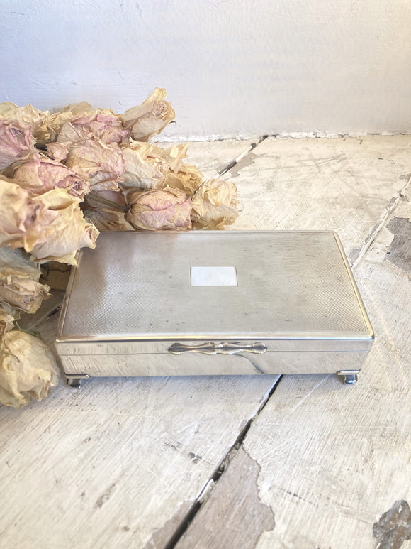 Vintage silver plated box