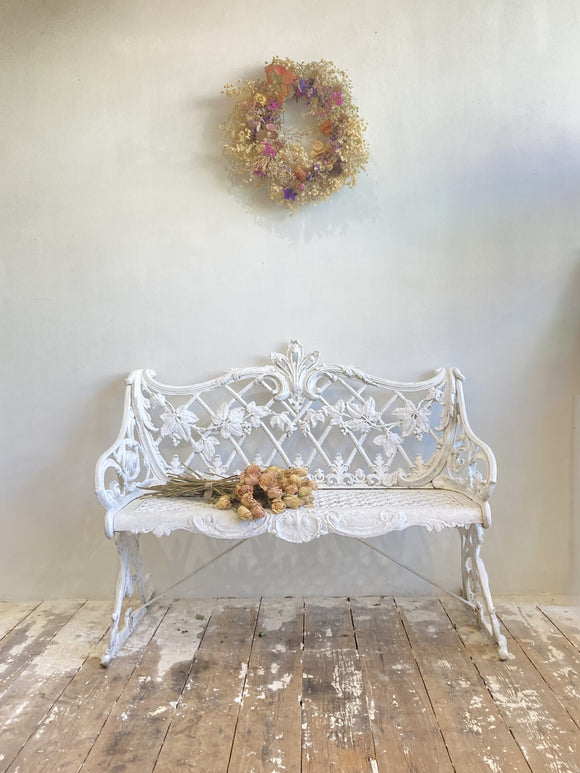 Antique English garden bench