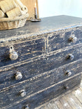 Dry-scraped Victorian chest of drawers