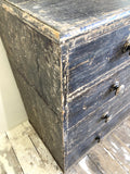 Dry-scraped Victorian chest of drawers