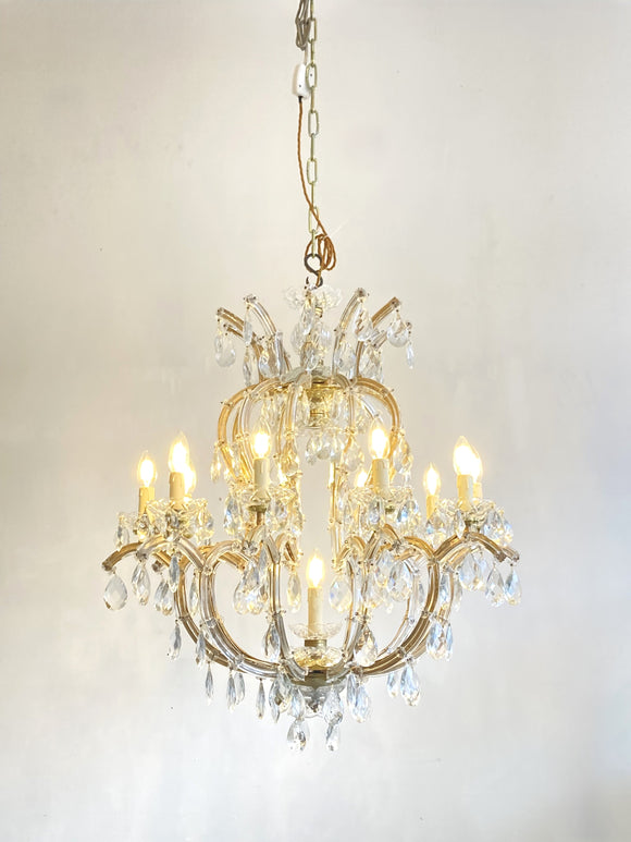 Large vintage Marie Therese birdcage chandelier