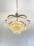 Antique 'Flower' waterfall chandelier