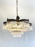 Antique 'Flower' waterfall chandelier