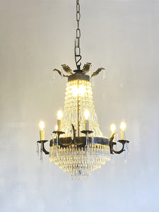 Antique empire waterfall chandelier