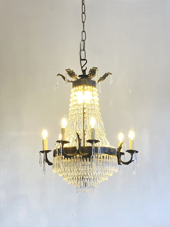 Antique empire waterfall chandelier