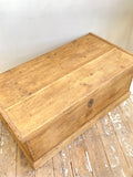 Antique continental pine trunk