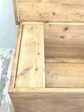 Antique continental pine trunk