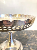 Early 1900's English silver plated tazza