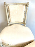 Pair of antique French side chairs