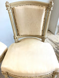 Pair of antique French side chairs