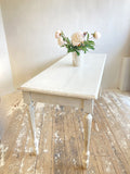 Painted antique French dining table