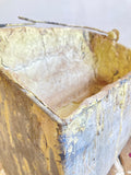 Old metal paint bucket