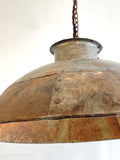 Reclaimed industrial galvanised pendant